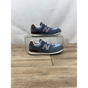 New Balance 574 Suede Sneakers Casual‎ Walking Shoes Blue Mens